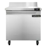 Continental Refrigerator SWF32NBS, Freezer Counter, Work Top