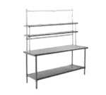 Eagle Group T3072SB-FM-PL-X, Work Table, 63" - 72", Stainless Steel Top