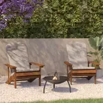 Flash Furniture 2-JJ-C14501-CSNCR-TEAK-GG, Patio Chairs