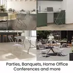 Flash Furniture 4-LE-L-3-W-GY-GG, Folding Chairs