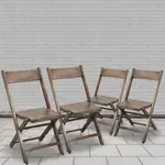 Flash Furniture 4-WFC-SLAT-AB-GG, Folding Chairs
