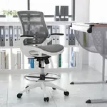 Flash Furniture BL-LB-8801X-D-GR-WH-GG, Office Stools