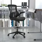Flash Furniture BL-X-5M-D-BK-LEA-GG, Office Stools