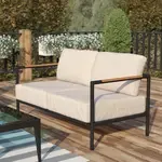 Flash Furniture GM-201027-2S-GY-GG, Patio Loveseats