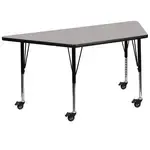 Flash Furniture XU-A2448-TRAP-GY-H-P-CAS-GG, Activity Tables
