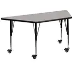 Flash Furniture XU-A3060-TRAP-GY-H-P-CAS-GG, Activity Tables