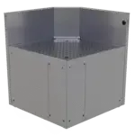 Glastender CIR-19/19-N, Underbar Inside Rectangle Corner Drainboard