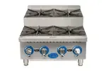 Globe , GHPSU424G, Hotplate, Countertop, Gas