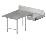 John Boos SDT6-L70108SBK-L, Dishtable, Soiled "L" Shaped