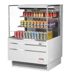 Turbo Air TOM-36L-UF-W(B)-3S-N, Open Display Case