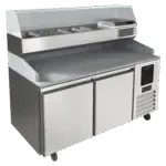 U-Line UCPP566-SS61A, Refrigerated Food Prep Table | Refrigerated Pizza Prep Table
