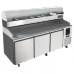 U-Line UCPP588-SS61A, Refrigerated Food Prep Table | Refrigerated Pizza Prep Table