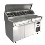 U-Line UCPT565-SS61A, Refrigerated Food Prep Table | Refrigerated Pizza Prep Table