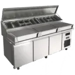 U-Line UCPT588-SS61A, Refrigerated Food Prep Table | Refrigerated Pizza Prep Table