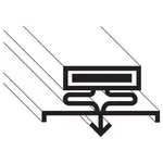 Ultrafryer 41155, Replacement Parts, Gaskets and Seals, Cooking Equipment Door Gaskets