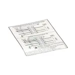 Wilbur Curtis WC-38167, Replacement Parts, Equipment Hardware, Labels
