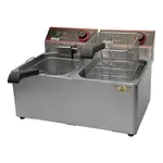 Winco EFT-32, Fryer, Electric, Countertop, Split Pot